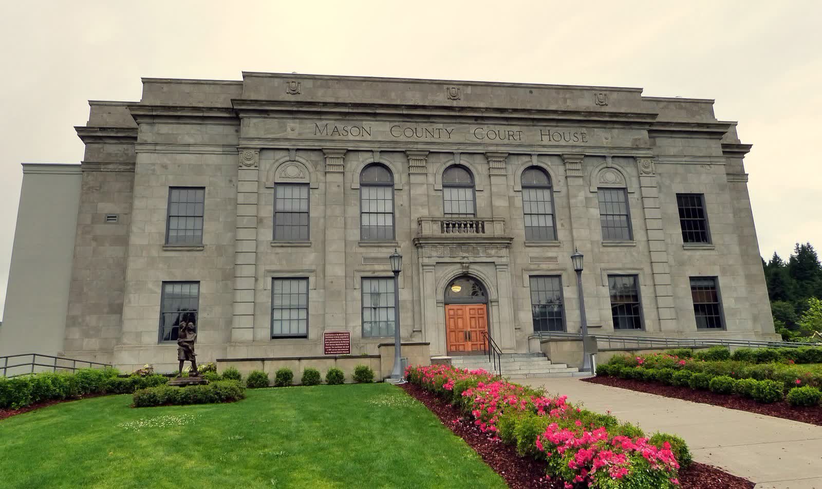 The historic Mason County Courthouse on North 4th Street in downtown Shelton